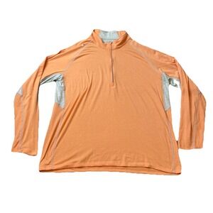 Salt Life SLX 1/4 Zip Pullover XL Uvapor Orange Long Sleeve Fishing Golf Run